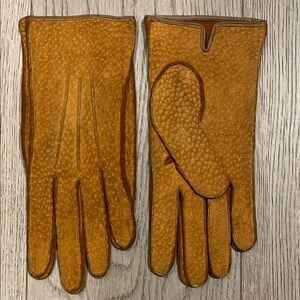 Elegant Tan Leather Gloves
